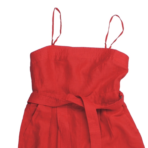 JCREW Spaghetti-strap jumpsuit Beauchamps Linen - Picture 4 of 5